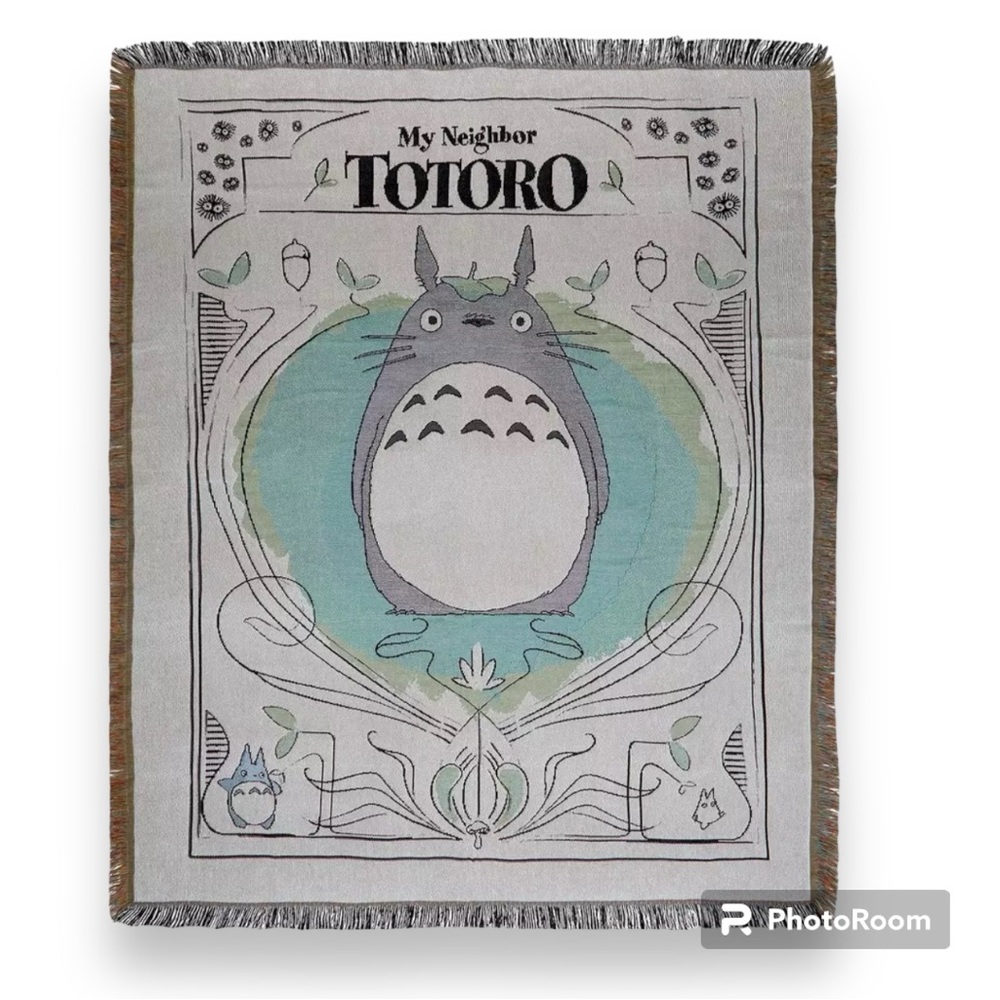 Studio Ghibli My Neighbor Totoro Portrait Tapestry Throw